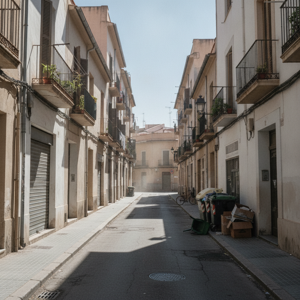 Detinguts dos homes per una violenta baralla amb matxets a Badalona