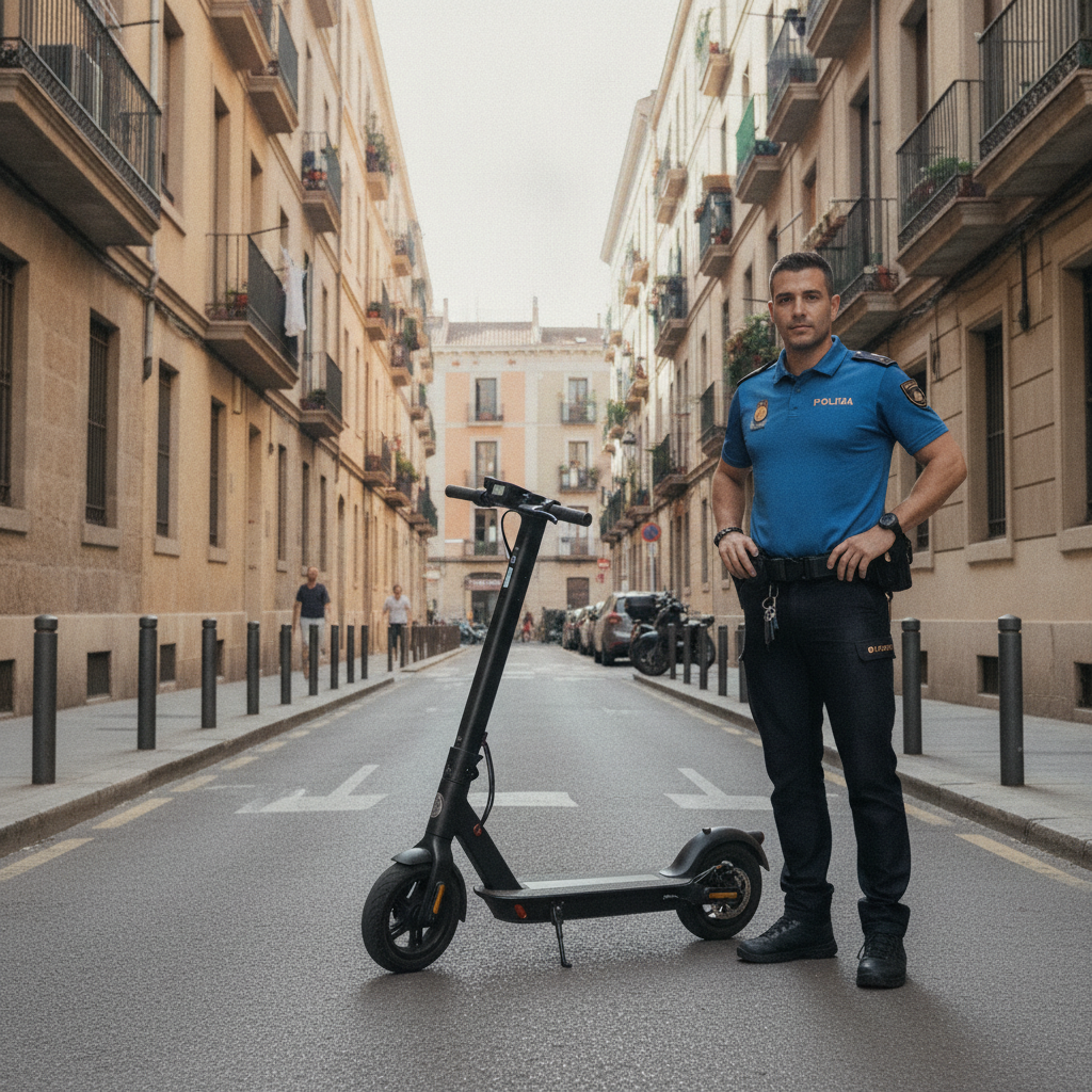 Detenido en L'Hospitalet un ladrón de cadenas de oro que usaba patinete eléctrico