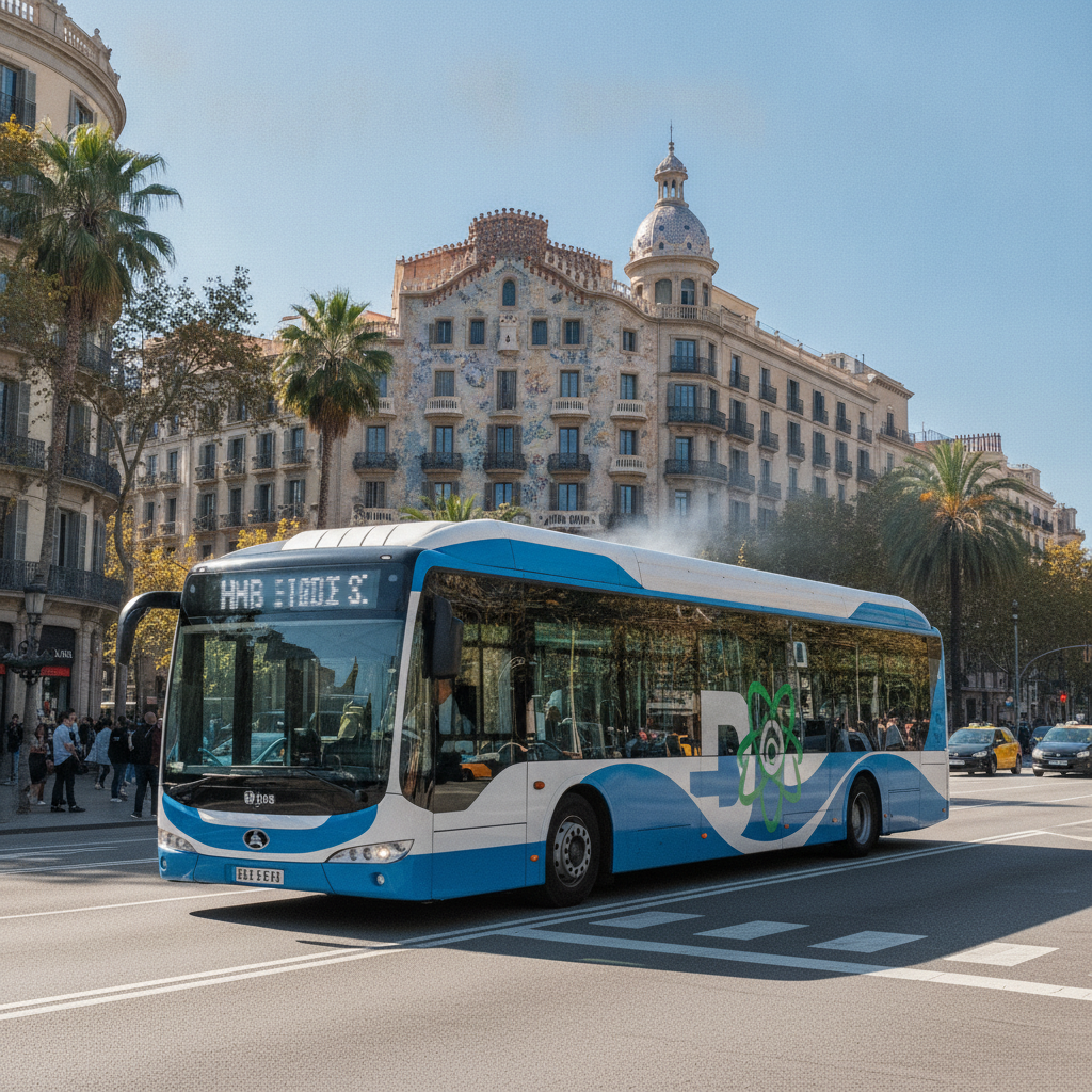 Barcelona triplica els seus autobusos elèctrics i sextuplica els d'hidrogen des del 2022