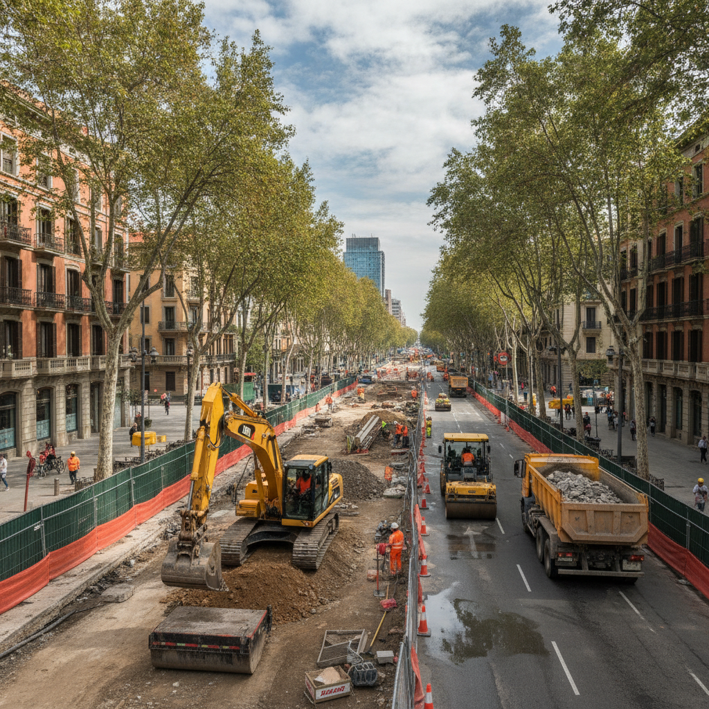 Obres a la Meridiana de Barcelona: El tram fins a Fabra i Puig s'encareix 3,2 milions d'euros