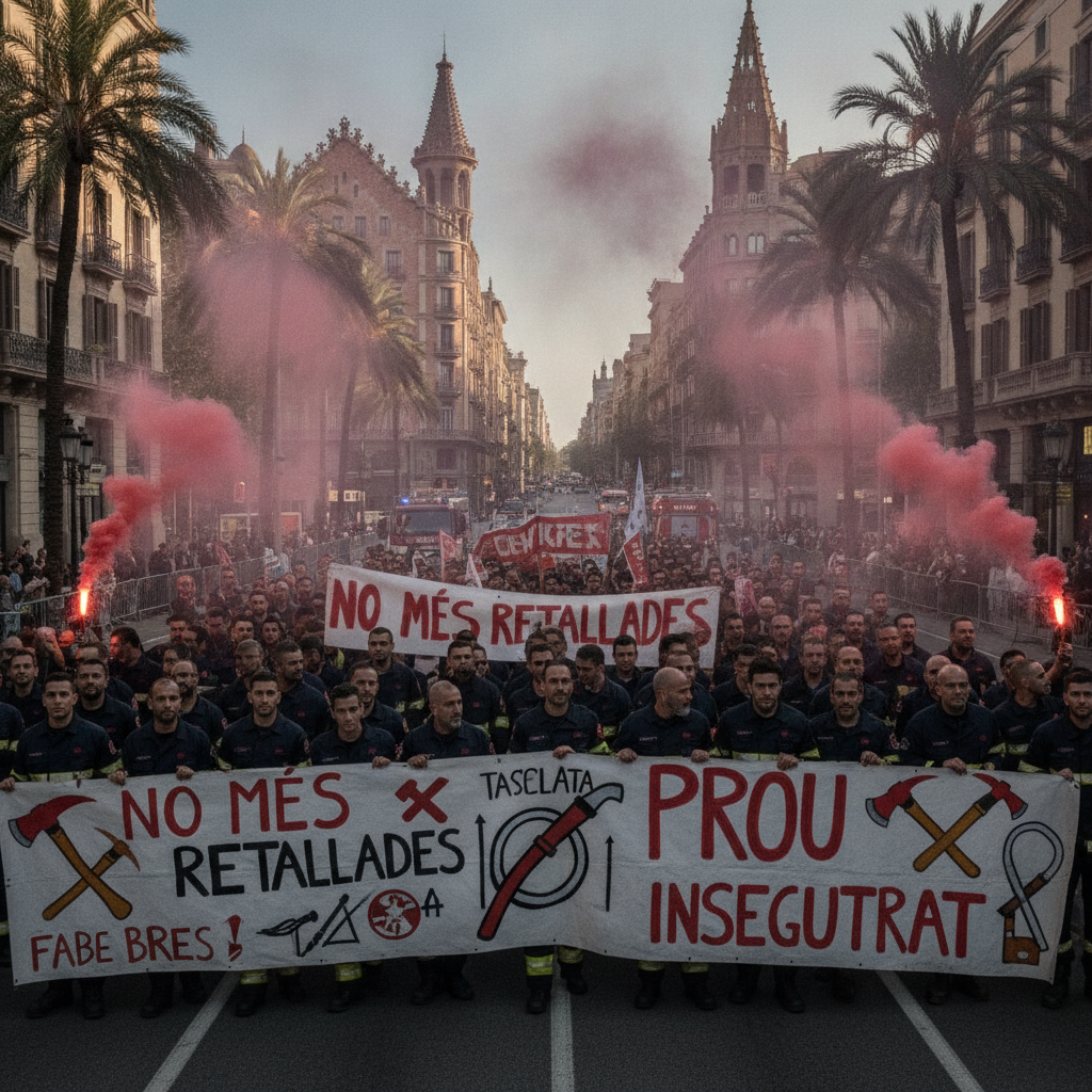 Bomberos de Barcelona exigen un 'plan de choque' ante la 'crisis estructural' del cuerpo