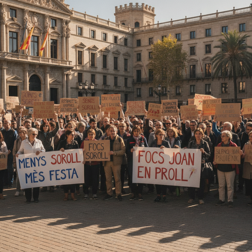 Barcelona: Demanen regular el soroll dels petards a Sant Joan pel benestar animal i humà