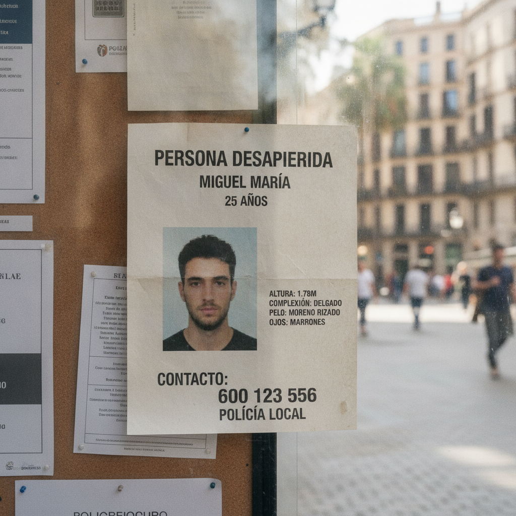 Mossos buscan a Miguel Maria, desaparecido en Barcelona