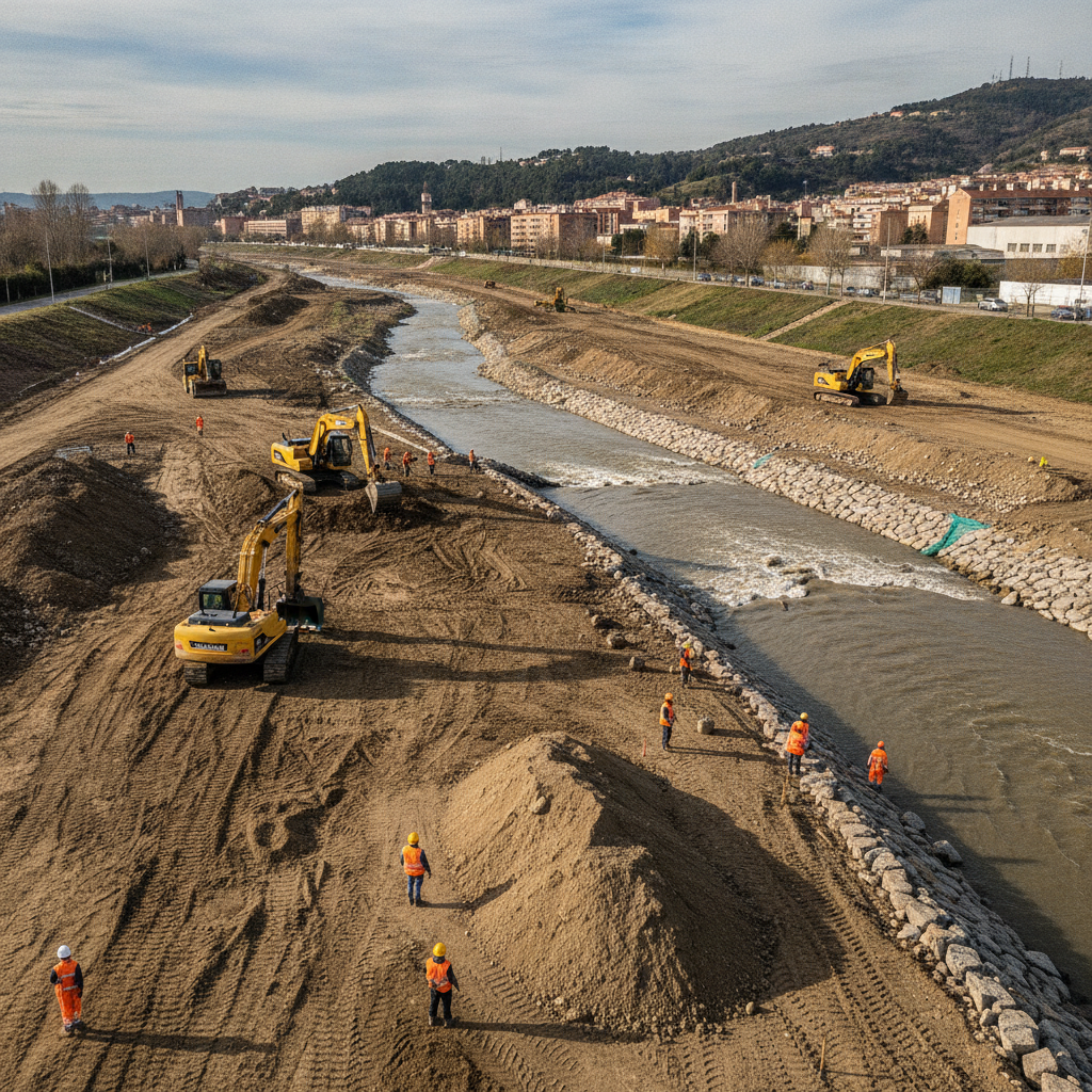 Arrancan las obras del nuevo parque fluvial de 18.000 m² en Ripollet para mejorar la conexión natural