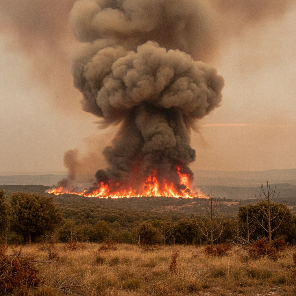 Incendio en el Empordà: El viento reaviva las llamas y confina a más de 55.000 personas