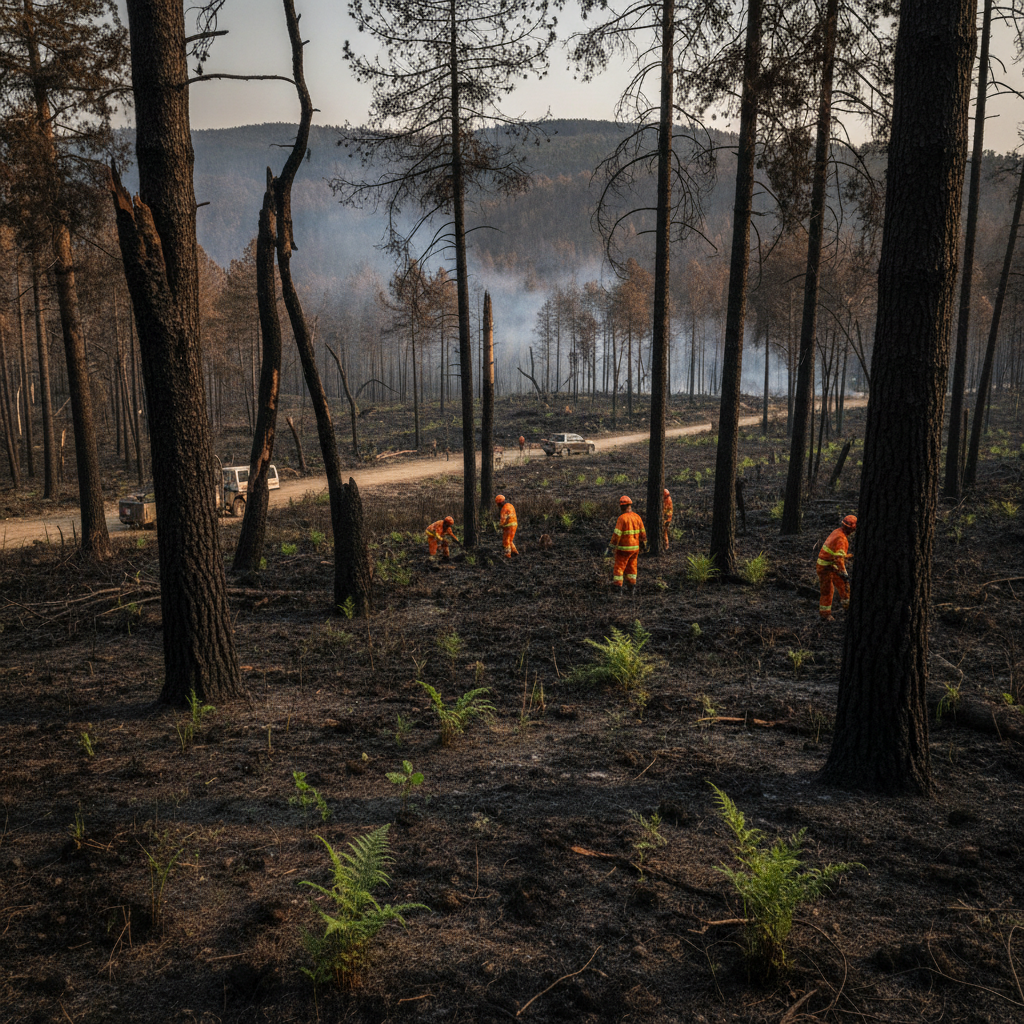Levantan el confinamiento en Girona tras la estabilización del incendio en Les Gavarres