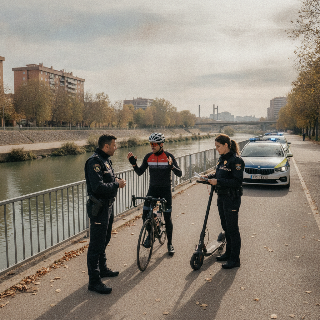 Mossos intensifiquen controls a ciclistes i patinets en accessos fluvials del Besòs a Montcada