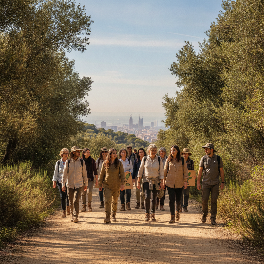 Vecinos de Barcelona reclaman la reapertura de los caminos de Collserola