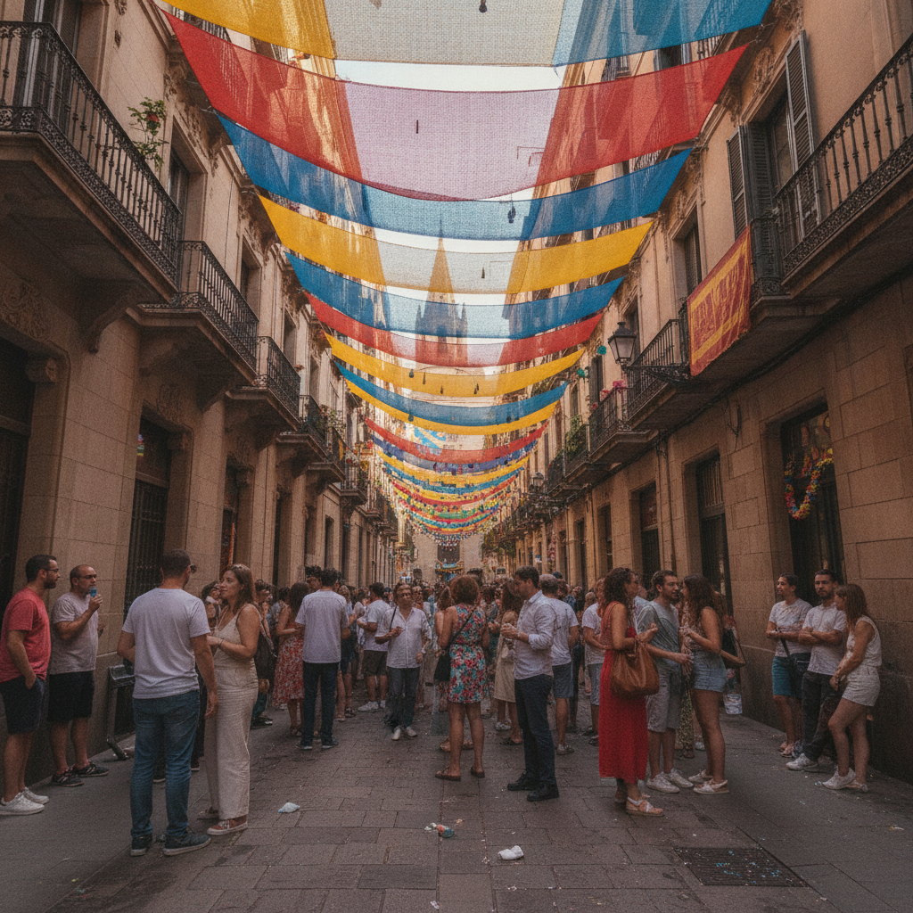 Gràcia y Sants activan medidas contra el calor extremo en sus fiestas mayores 2026