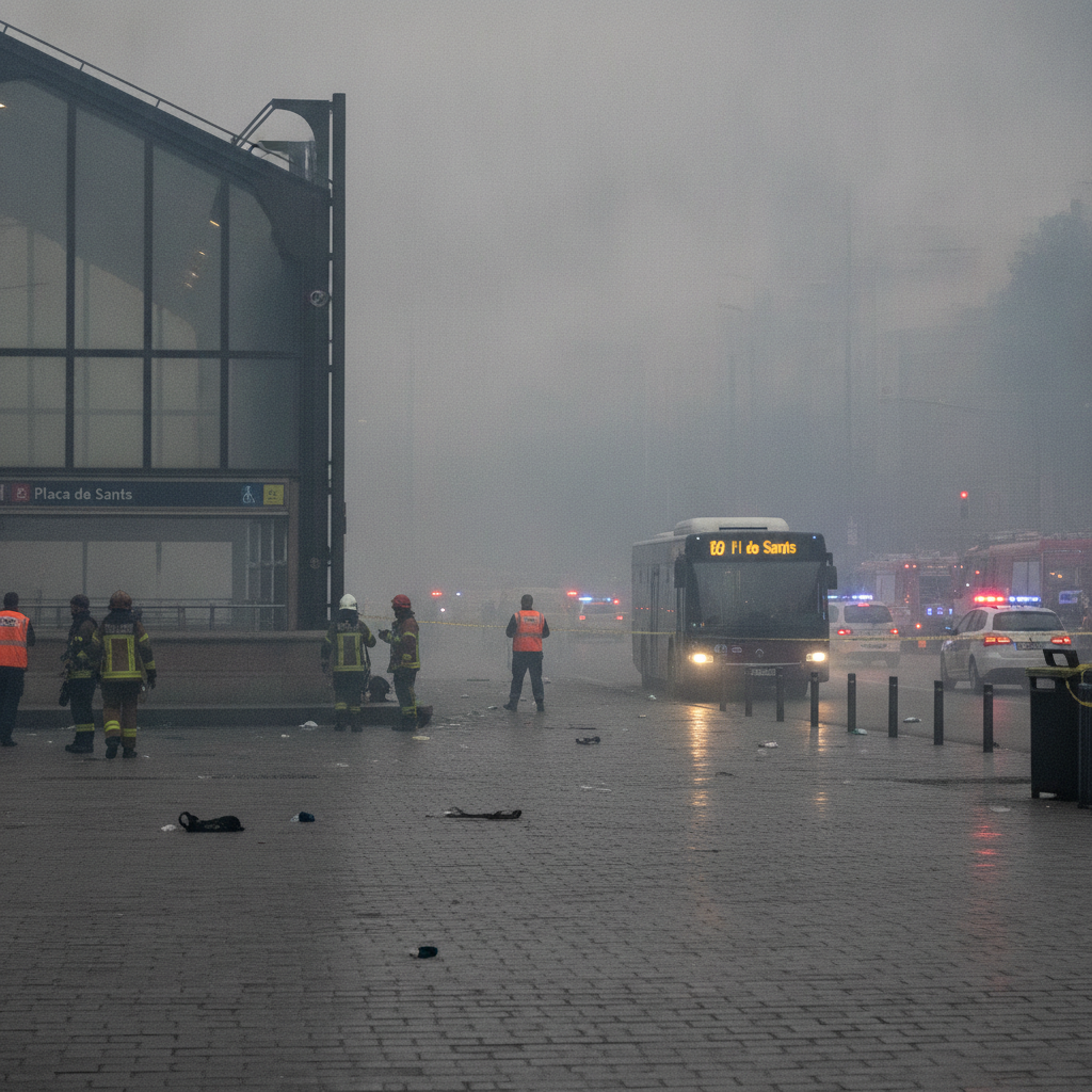 Fuga de gas a Sants provoca flames i se suma a incidents per obres a Barcelona