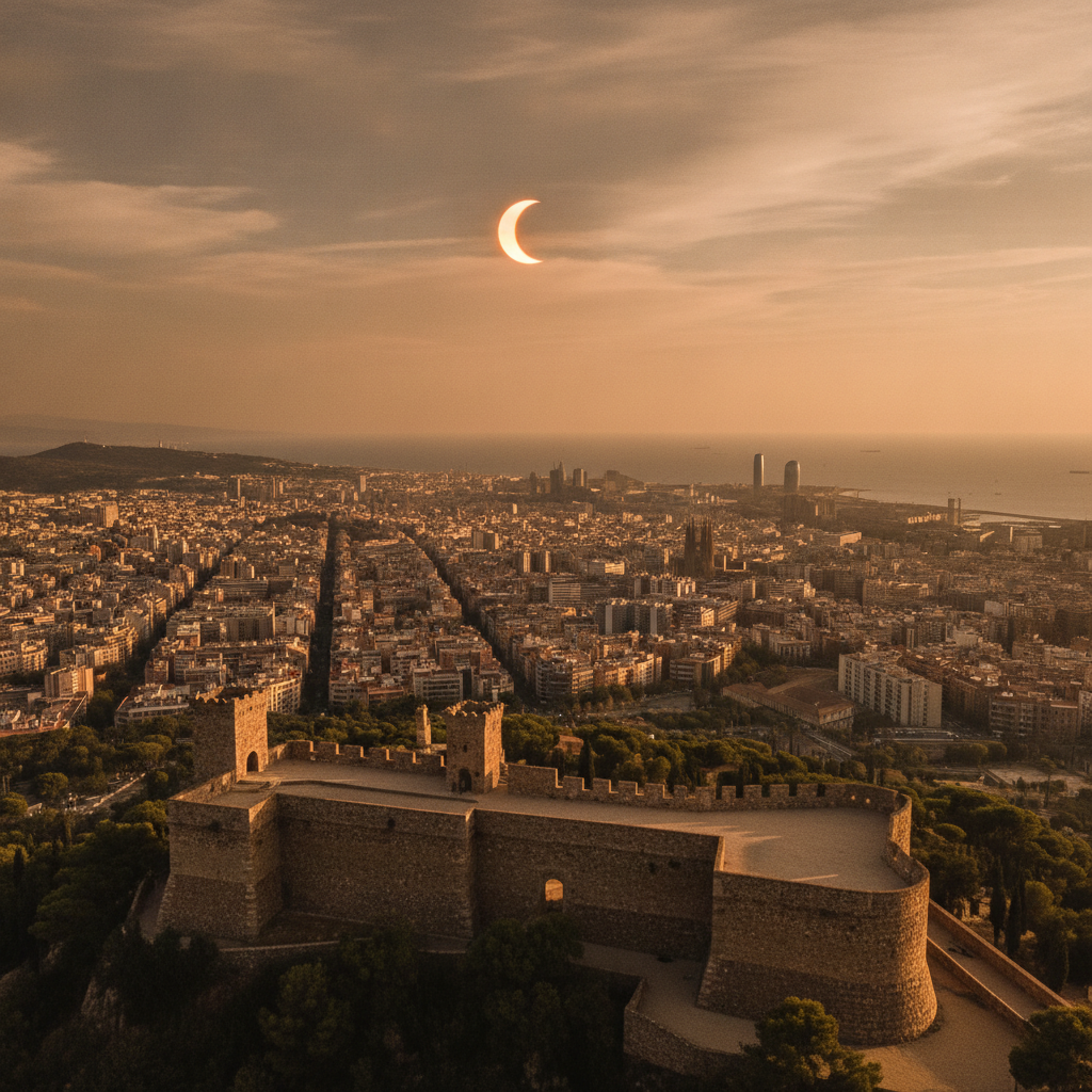 Montjuïc es prepara per ser mirador de l'eclipse solar amb horari ampliat