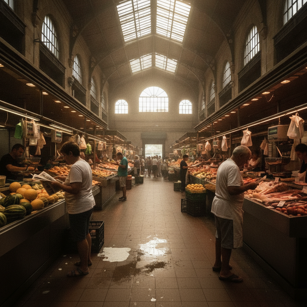 El Mercat de Sant Andreu supera los 40ºC: insoportable calor para vendedores y clientes