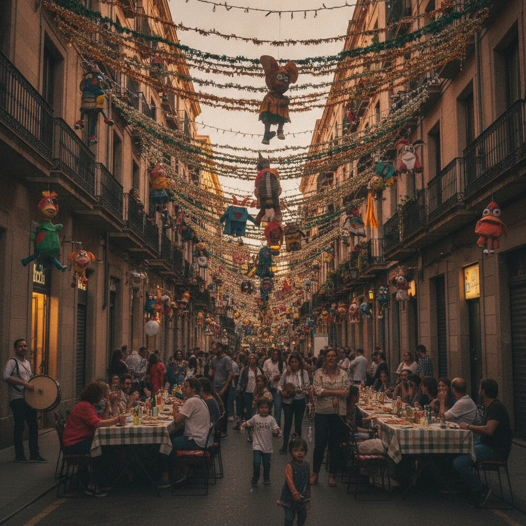 Festes de barri a Barcelona: Gràcia i Sants protagonitzen l'agost amb tradicions i carrers engalanats