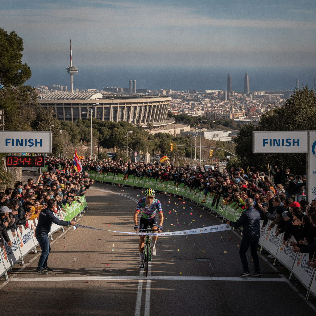 Jonas Vingegaard es corona líder del Tour de França a Barcelona després de guanyar a Montjuïc