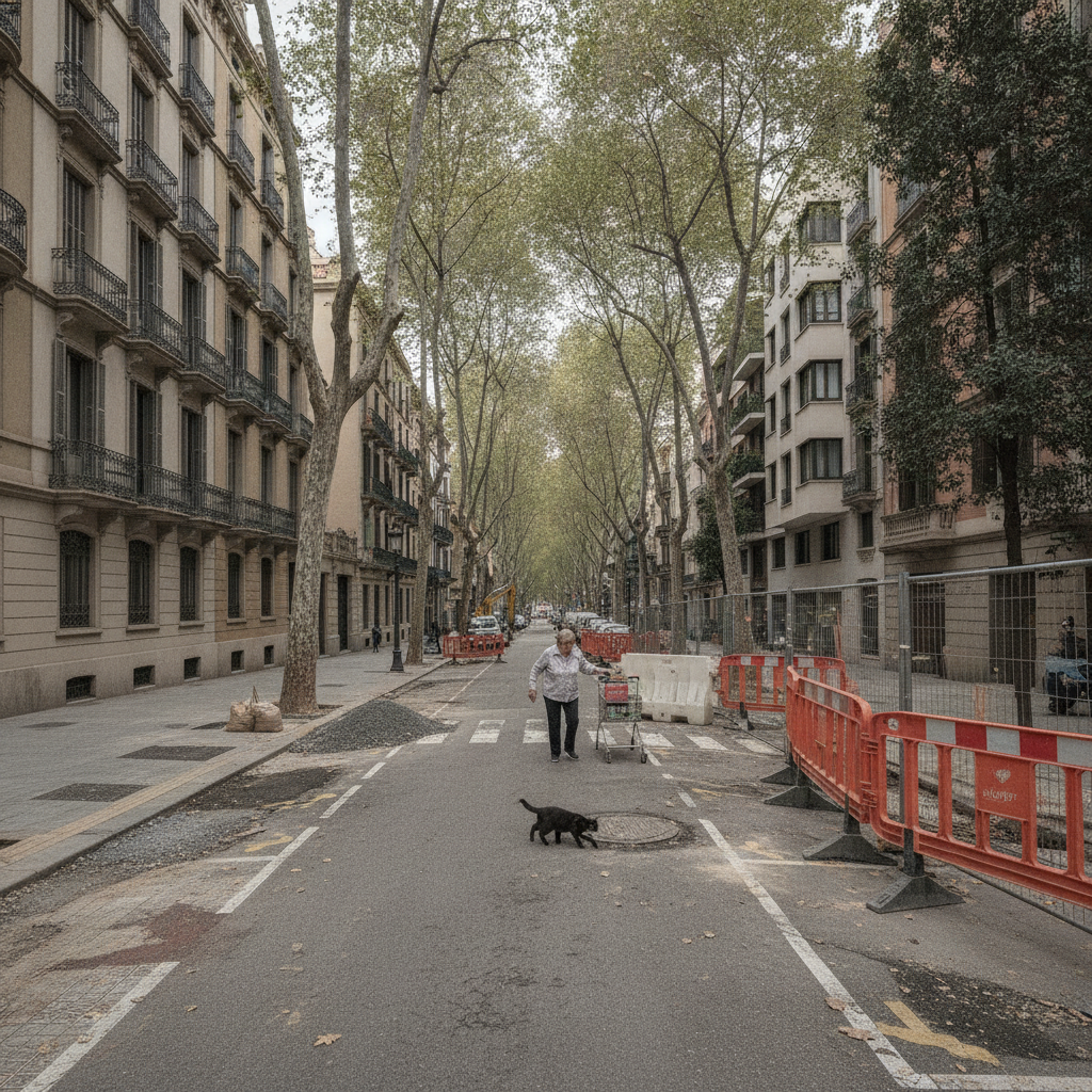 Un mes de temor a Sant Gervasi: veïns relaten malsons i incertesa pel socavón de la L9 del metro