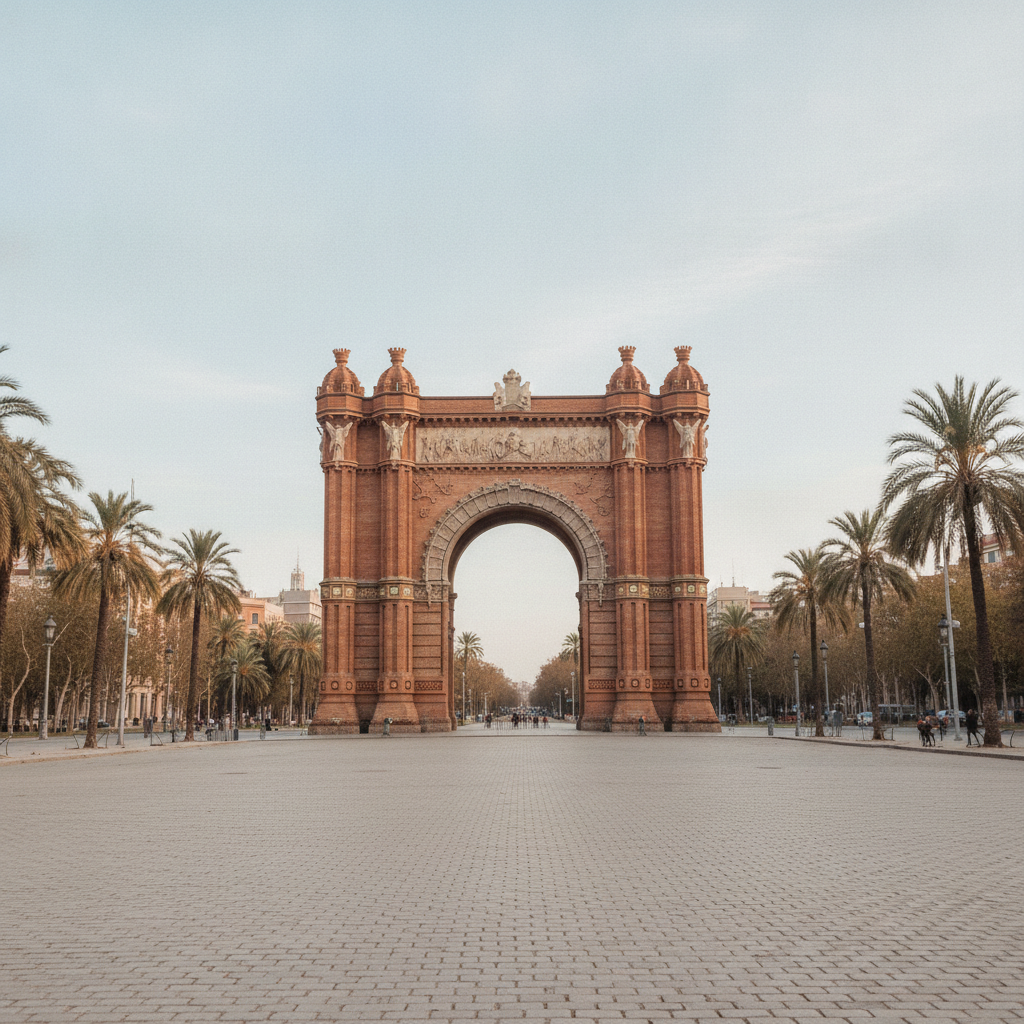 Barcelona instal·larà pilones a l'Arc de Triomf per prevenir atemptats