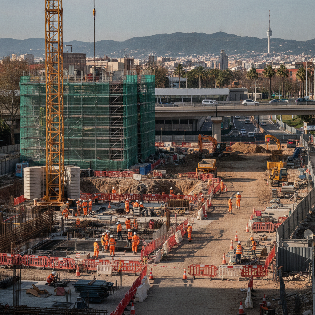 Adif reanuda las obras en Trinitat Vella tras las vibraciones que obligaron a desalojar un edificio