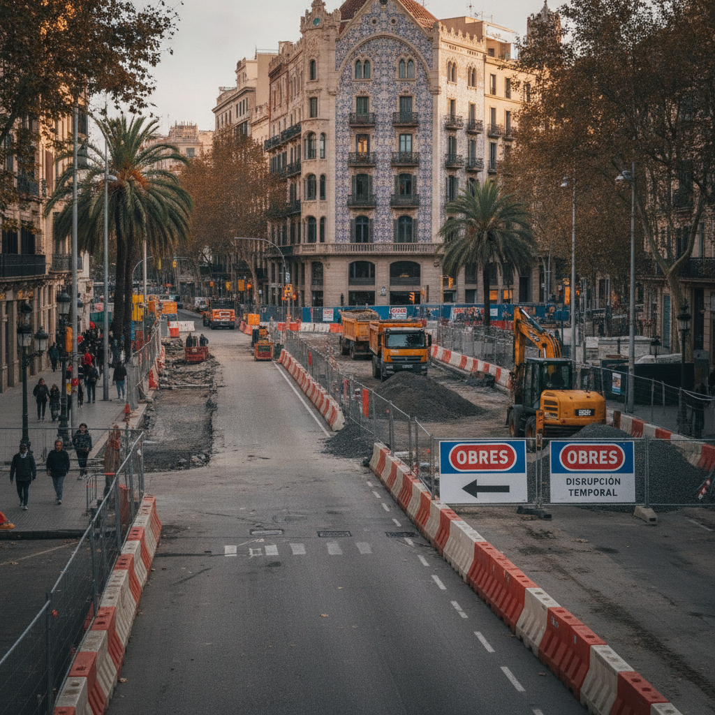 Obras de verano en Barcelona: la Meridiana, la zona más afectada