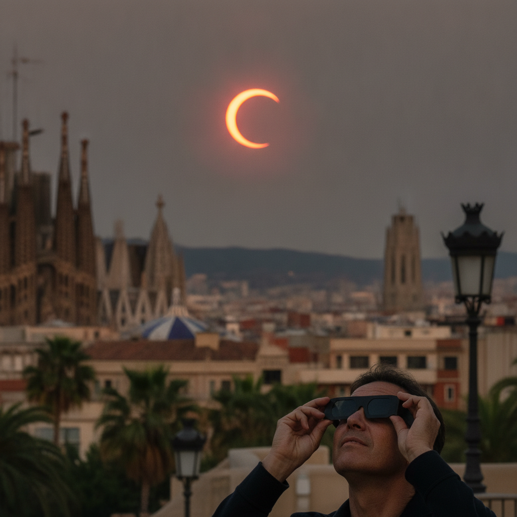 Aumento de urgencias oftalmológicas en Barcelona tras el eclipse solar