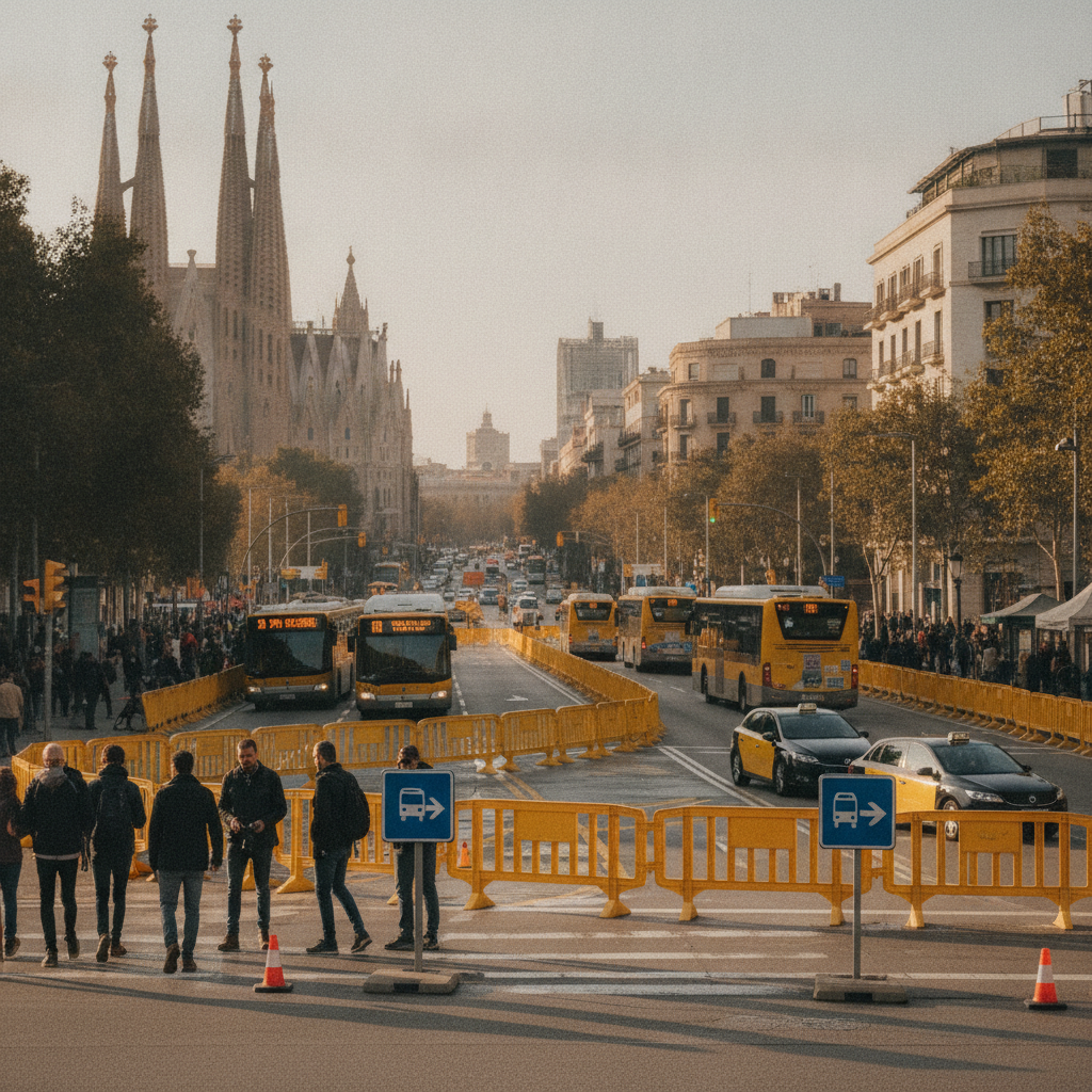 Cortes de tráfico en Barcelona por la visita del Papa León XIV: zonas afectadas y alternativas de movilidad