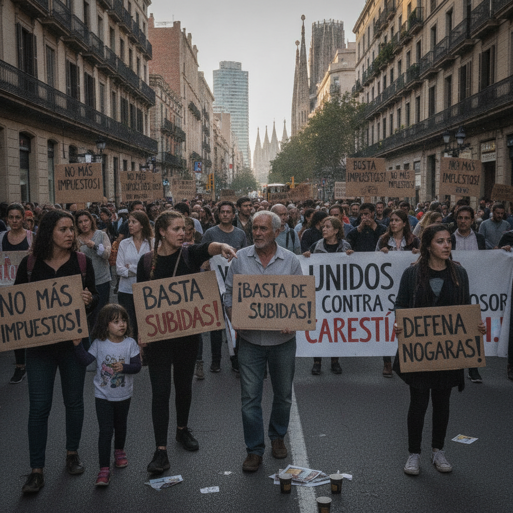 Rebuig veïnal a Barcelona per la pujada del Tribut Metropolità
