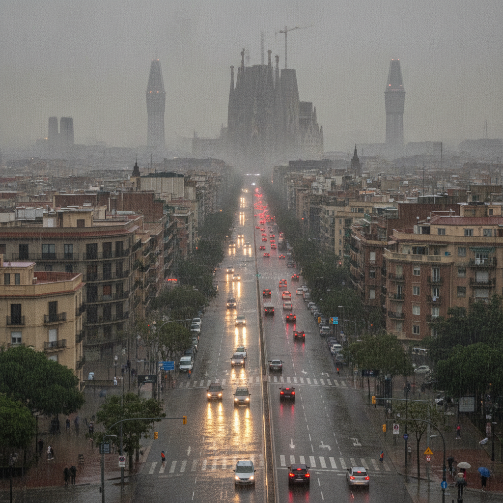 Pluja intensa: Afectacions a Barcelona i l'àrea metropolitana