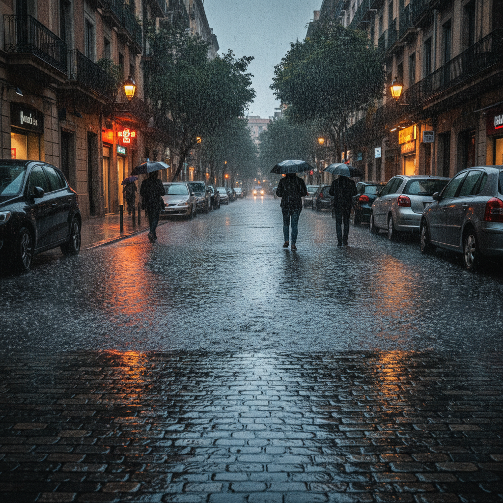 Fuertes lluvias causan caos en Barcelona: retrasos en Rodalies y 30 vuelos cancelados en El Prat