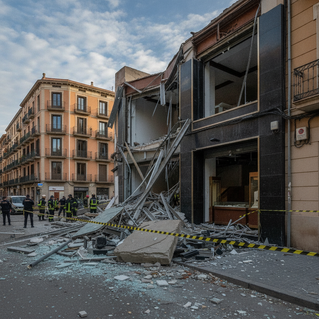 Dos heridos graves por explosión en joyería de Cerdanyola del Vallès