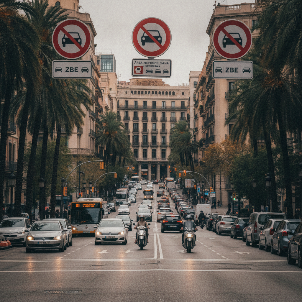 Barcelona recauda solo el 23% de las multas de la Zona de Bajas Emisiones
