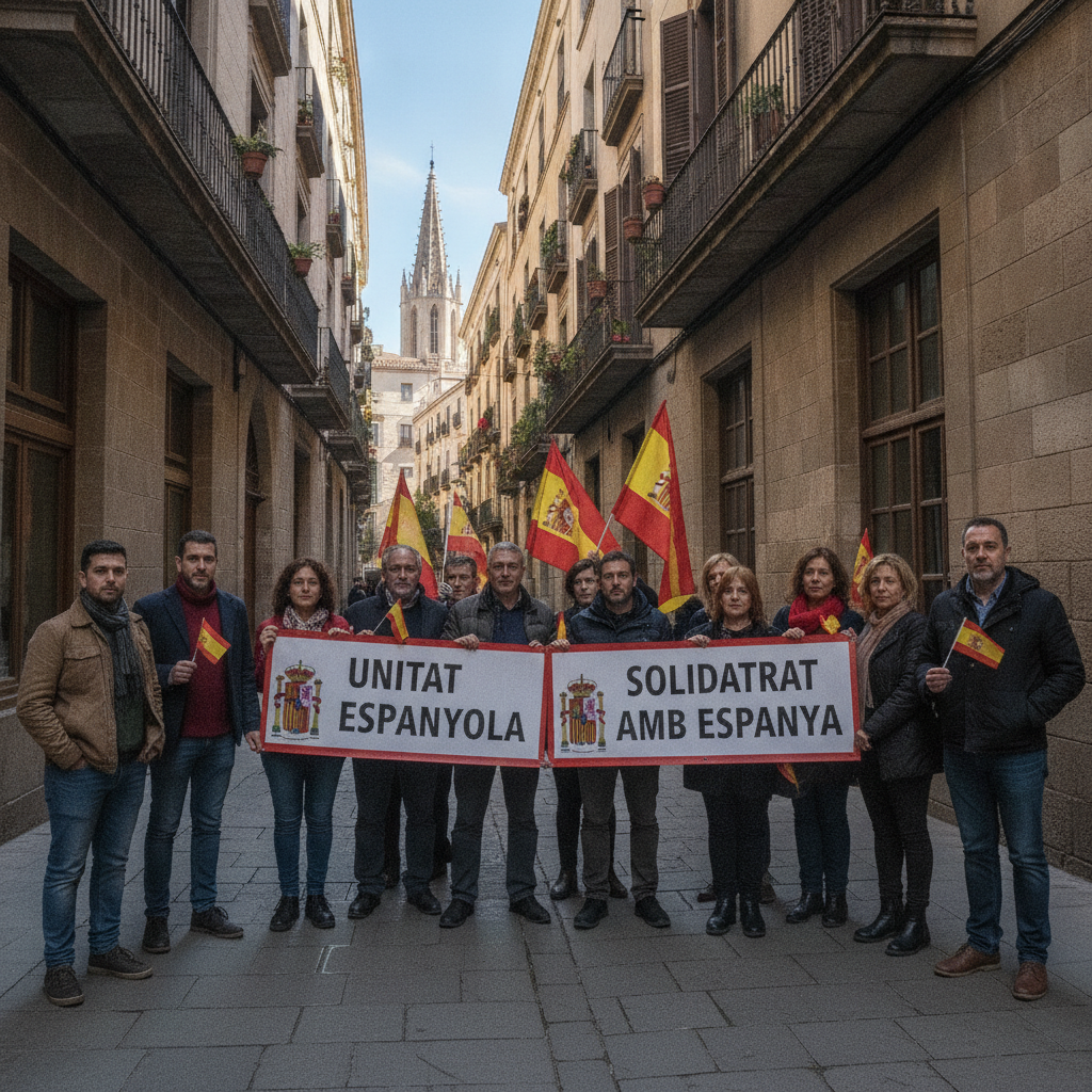 El constitucionalismo catalán es manifesta per Ceuta a Barcelona el 12-O