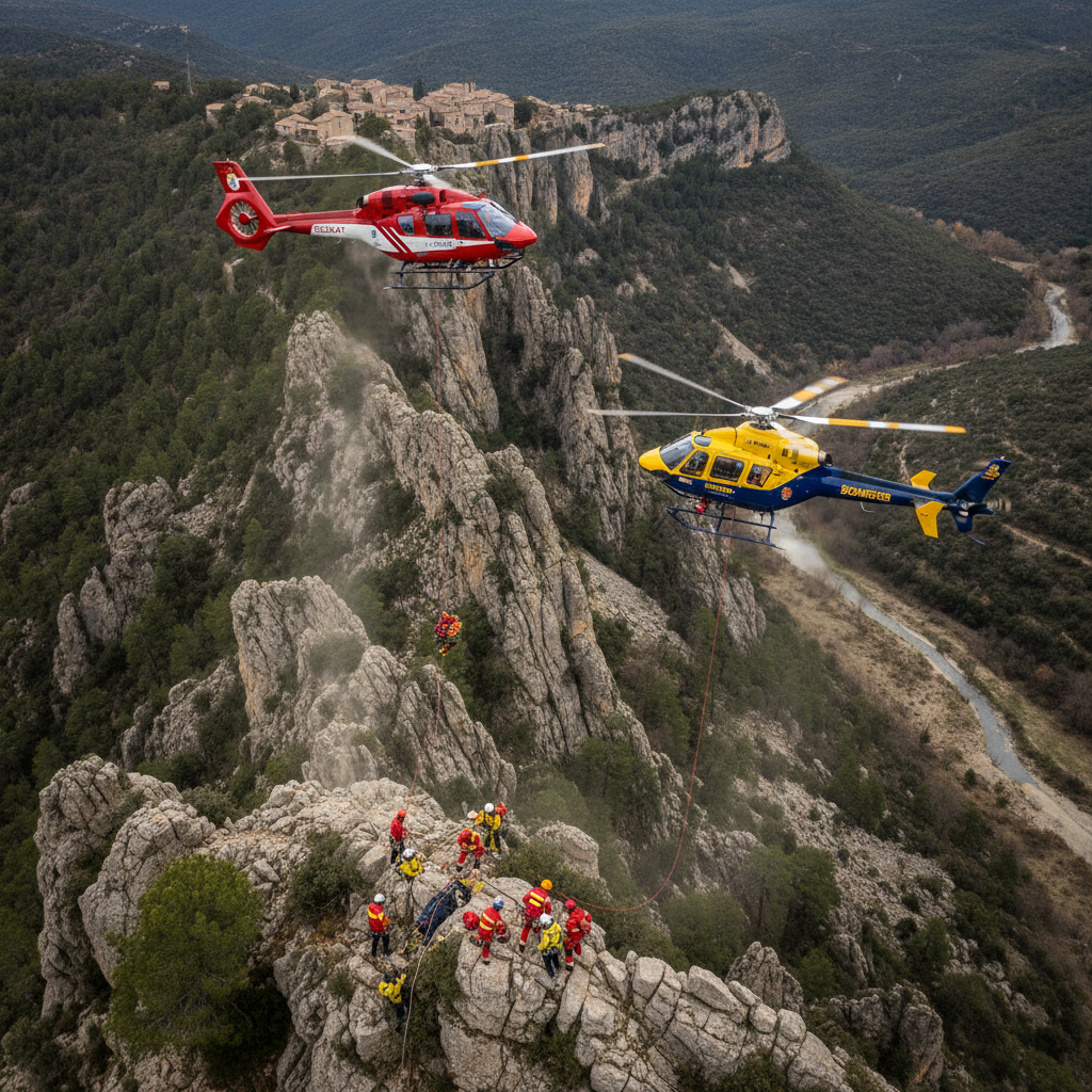 Fallece un parapentista de 35 años en un accidente en Castellfollit del Boix (Barcelona)
