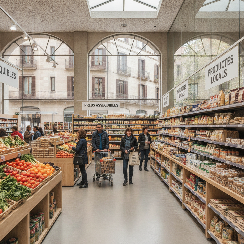 Barcelona lanza supermercados públicos para frenar la subida de precios de alimentos