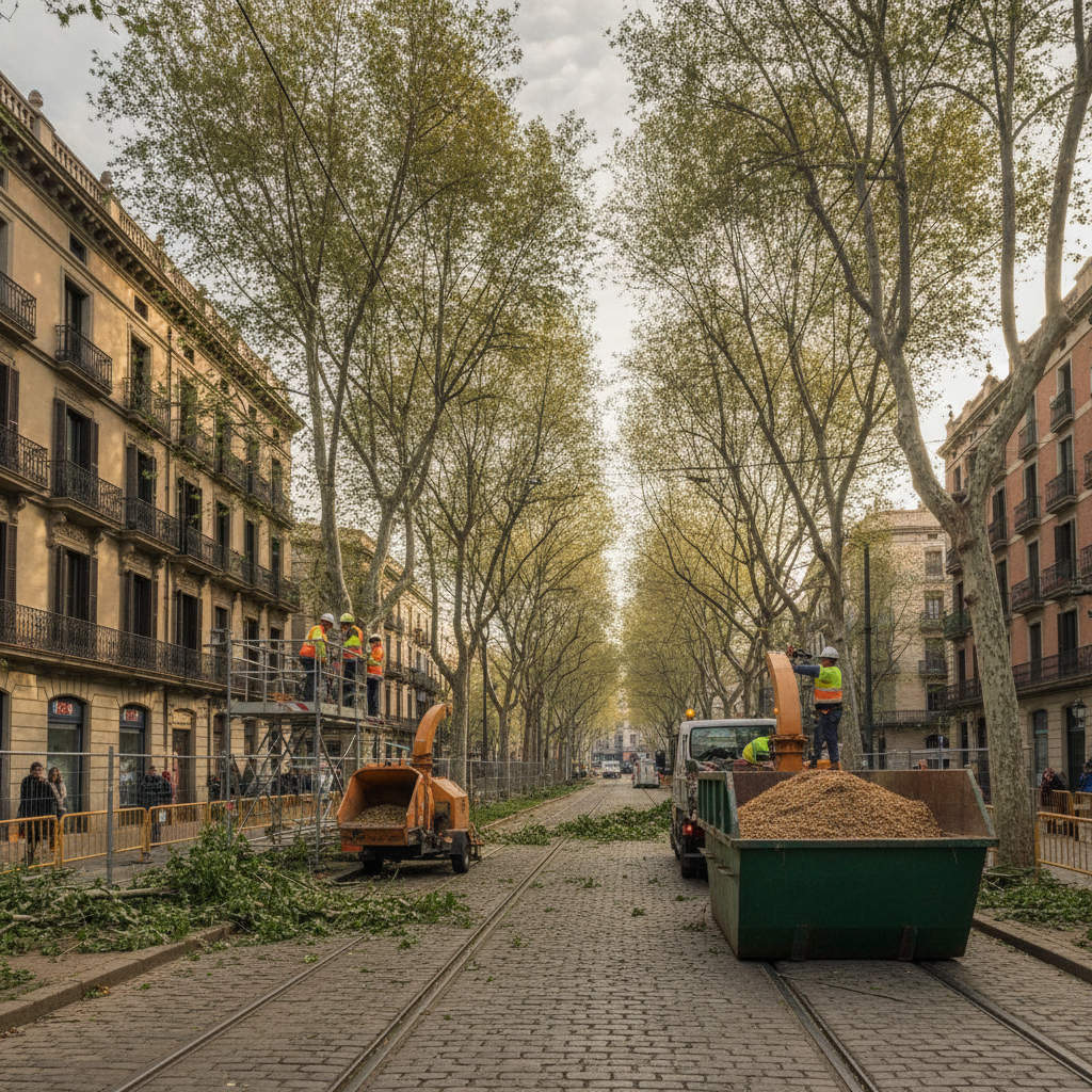 Suspes el servei del TRAM T6 a Sant Adrià per treballs a la rambla de La Mina